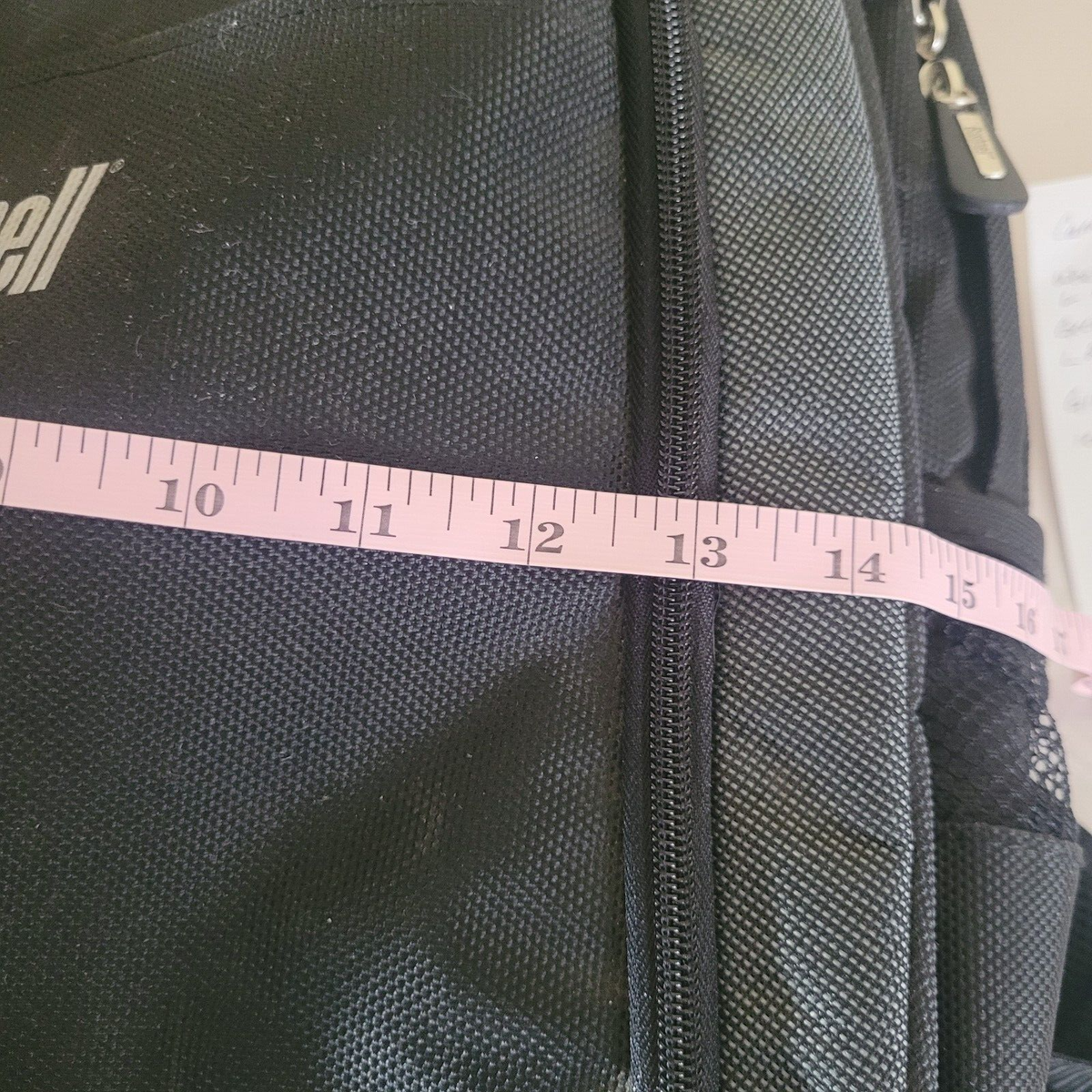 Bushnell Standard Backpack Padded Interior Multi Pockets Black Canvas White Logo gray-eberlestock-  main image 3