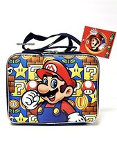 Super Mario Bros Insulated Lunch Bag Tote School Lunchbox Video Gamer Nintendo