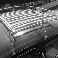 VW Käfer Dachgepäckträger grau aus Stahl & Holz (45-313)