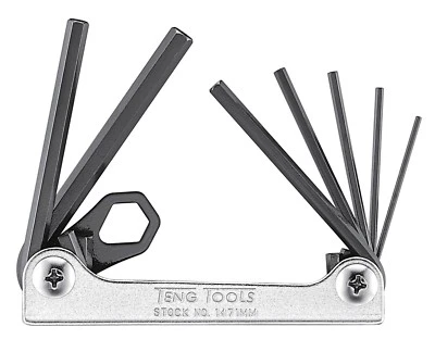 Teng Tools 7 Piece Folding Hex Allen Key Set 1.5mm - 6mm