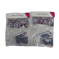 Face Mask and Headband Set Matching Pink Tie Dye Print NEW Adult Size 2-PACK U