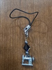 Sewing Machine Phone Charm Dangle Lanyard Hanging Pendant Chain Decor Cool Hobby