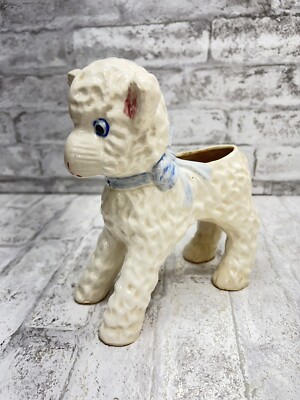 人形プランターL Nippon Anthropomorphic Vintage Baby Lamb Sheep Ceramic Planter