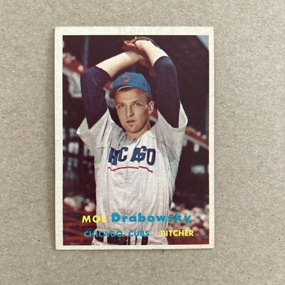1957 Topps Baseball Moe Drabowsky Chicago Cubs Card #84 | eBay