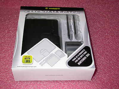 Snakebyte Essentials Pack for Nintendo 3DS w/Leather Case, Stylus Pens and more