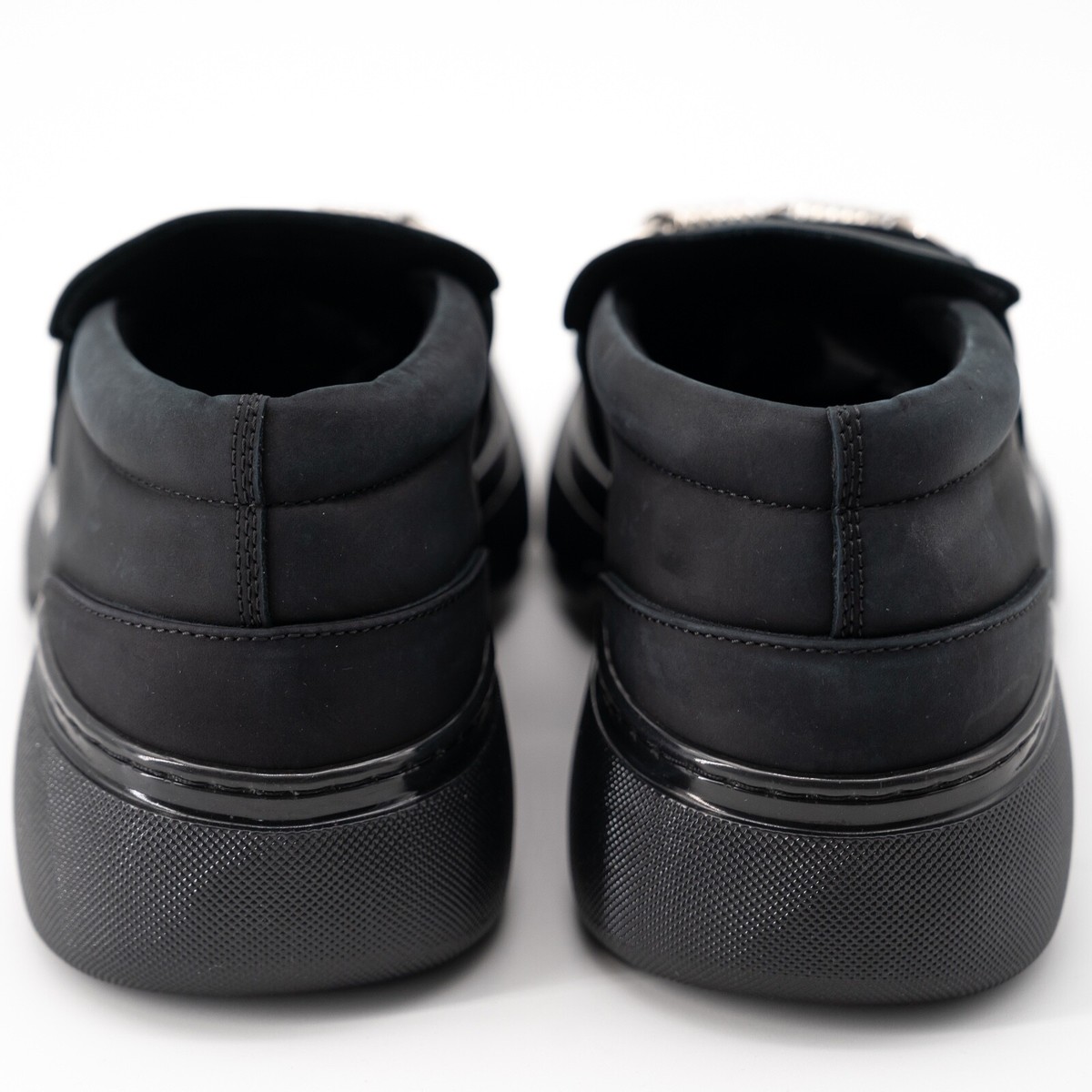 size 41 (8us) - Burberry Wire Creeper Black grey Clamp On | eBay