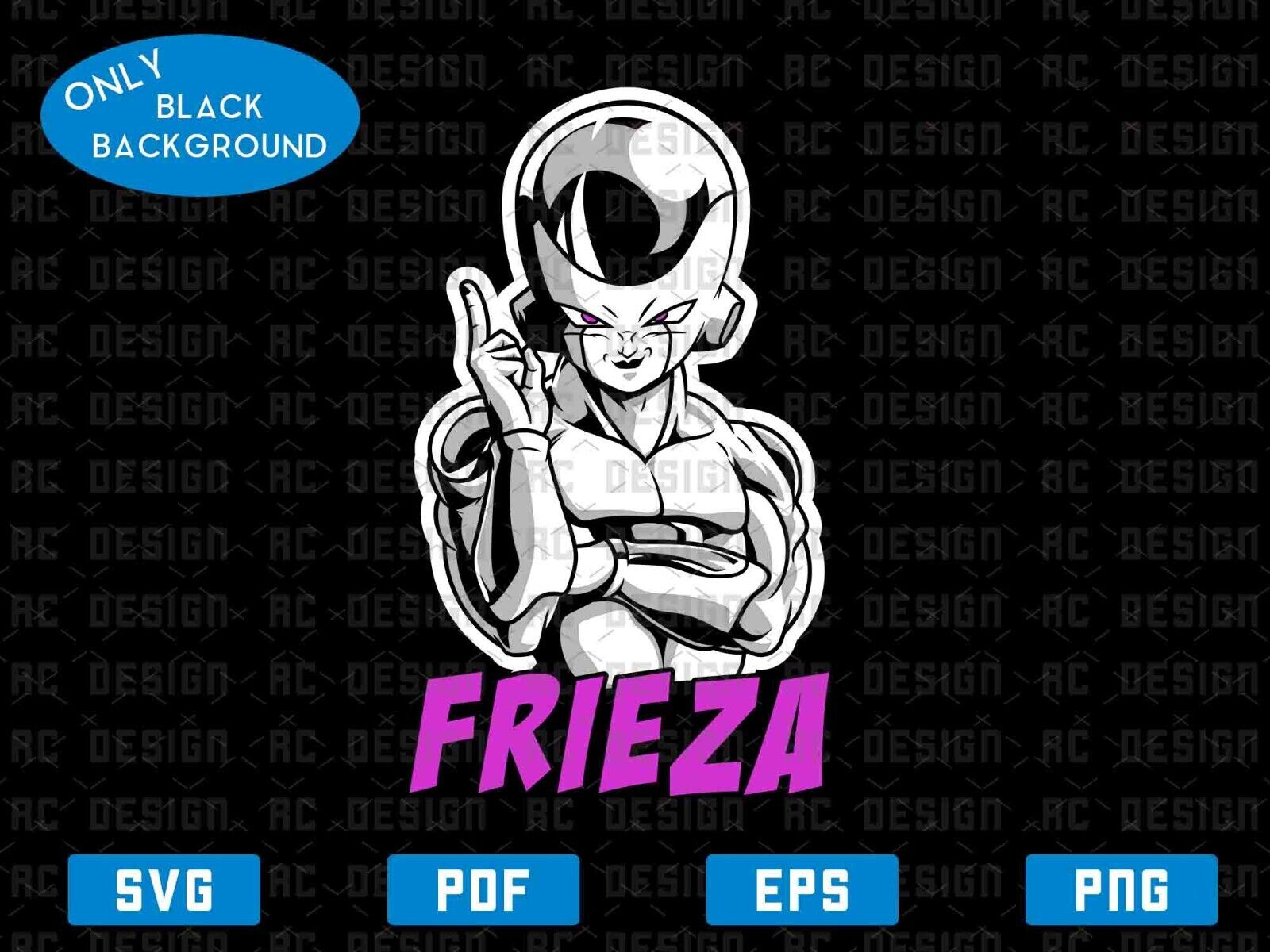 Frieza Svg, Dragon ball Z Svg, Dragon Ball super Svg, Frieza Png, Super Saiyan 