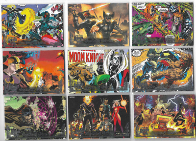 2023 Fleer Ultra Midnight Sons - 18 Karten Spellcraft Stories Chase Set NM