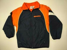 Chicago Bears Jacket Youth Small 8 Zip No Hood Stitched