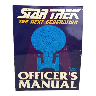 #ad Star Trek The Next Generation Officer#x27;s Manual Book 1988 FASA Paperback RPG $5.97
