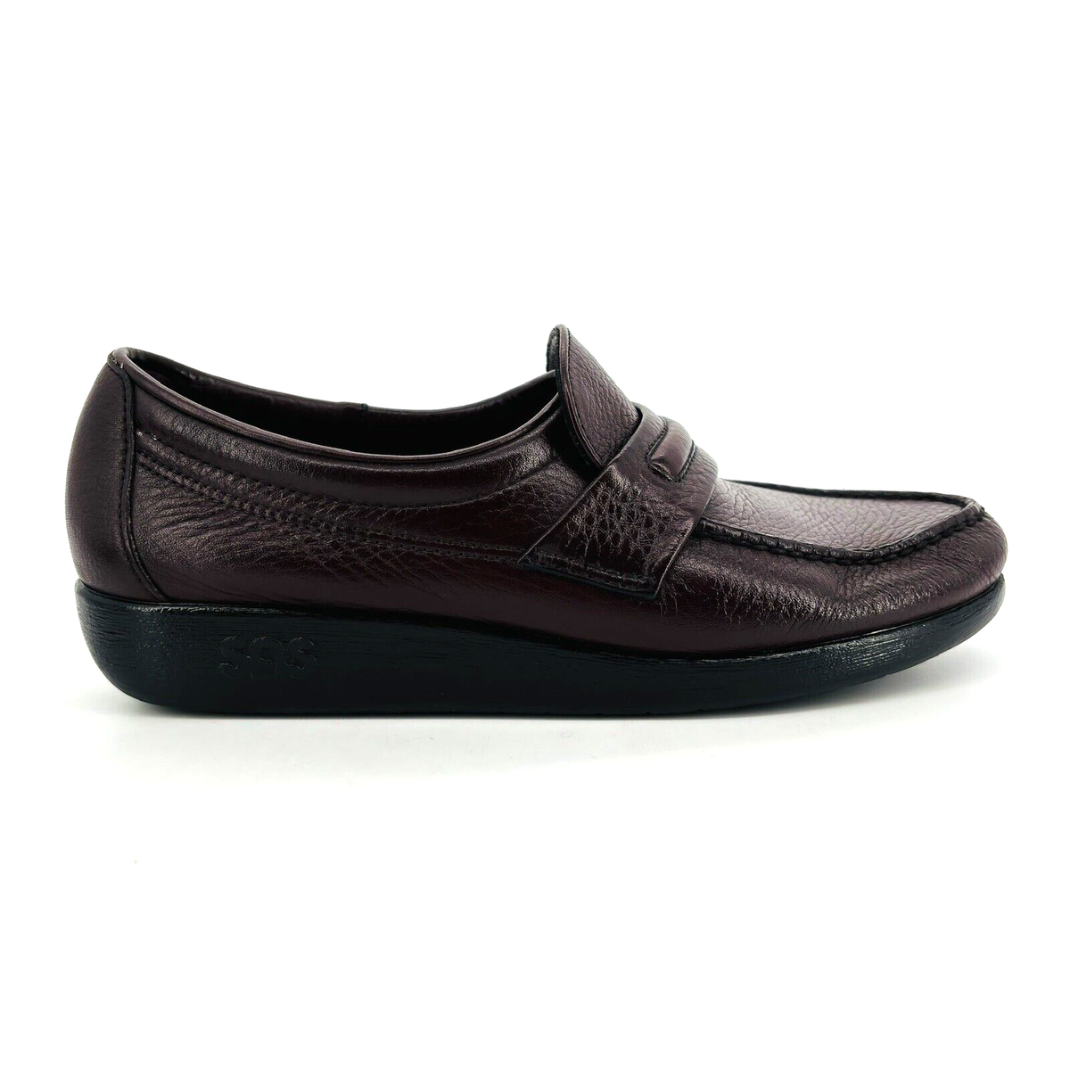 SAS Ace Men\'s US 9.5 Brown Leather Dress Loafer Casual Slip On Shoes SAS Black Leather Men main image 3