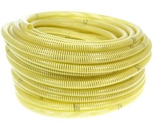 TUBO PVC SPIRALATO USO ALIMENTARE ACQUA VINO GIALLO/BIANCO VARI DIAMETRI