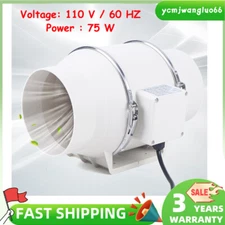 6 Inch Inline Ventilation Fan Air Vent Exhaust Blower Fan For Grow Tent 540m³/h