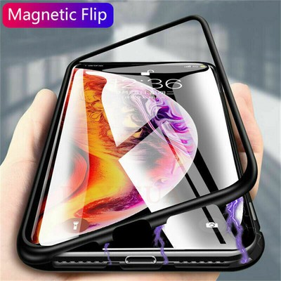 360 Schutz Magnetglas Handyhülle Cover Fr iPhone 6 7 8 Plus X 11 Pro Max