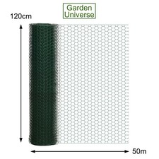Chicken Wire PVC Coated Green Garden Universe Mesh Fencing Poultry Rabbit Aviary