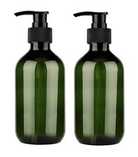 Pump Bottle Dispenser 10oz/300ml Empty Plastic Shower Refillable Dispenser So...