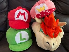Super Mario Bros Luigi Bowser Princess Peach Cosplay Costumes Hat Halloween Gift