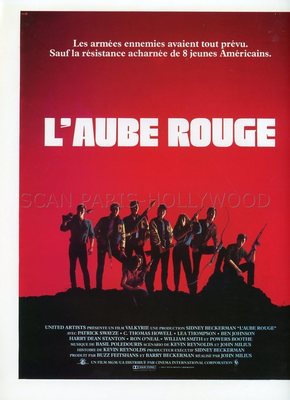 Patrick Swayze Charlie Sheen Red Dawn 1984 Rare Synopsis John Milius