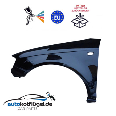 Kotflügel für Audi A3 8P LY9B Links Schwarz 03 - 08 Vorderseite Lackiert Neu