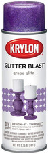 Krylon K03813A00 Glitter Blast Glitter Spray Paint for Craft Projects, Grape Gli