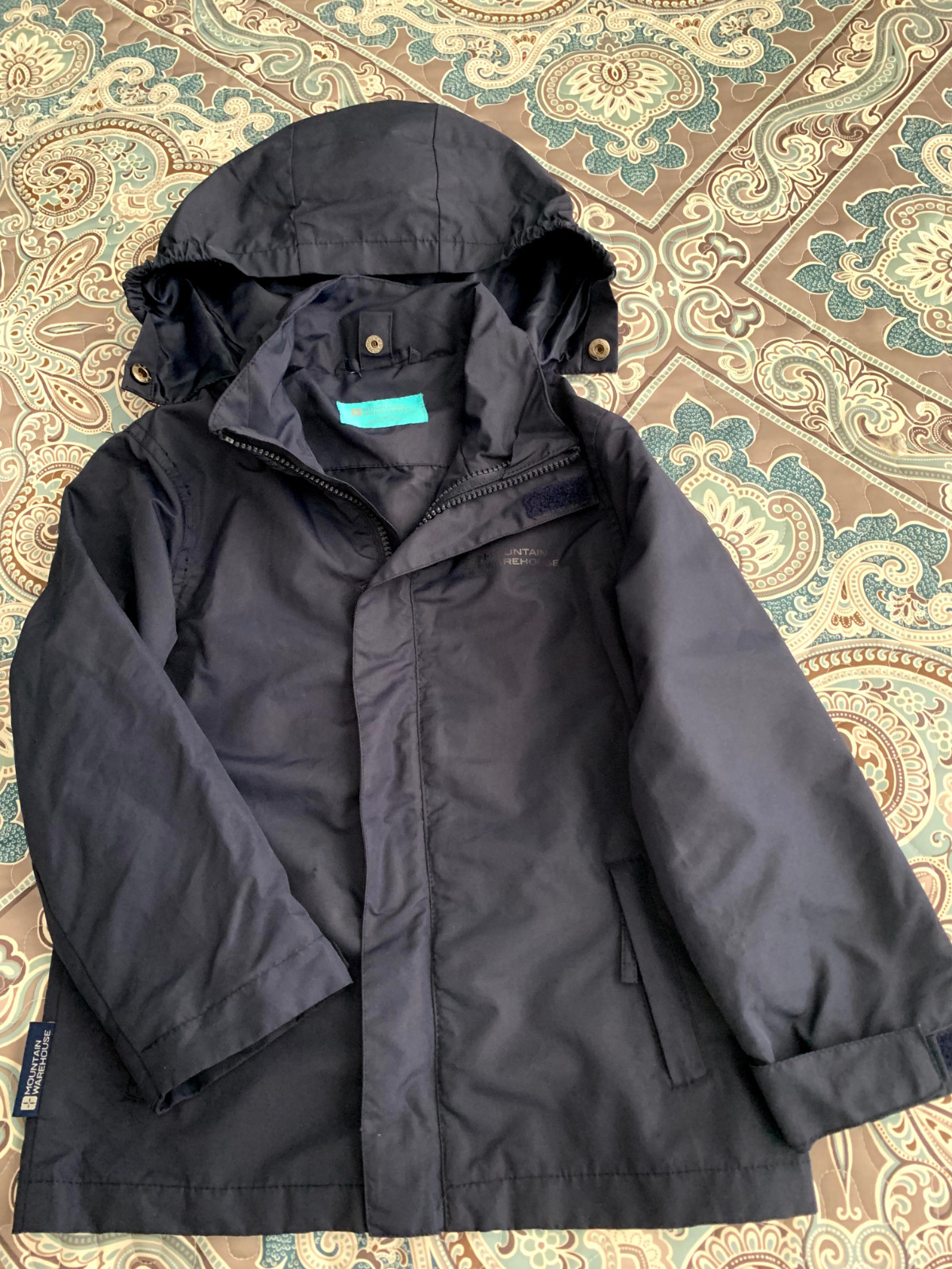 Boy's Size 5-6 Hooded Windbreaker Type Jacket MOUNTAIN WAREHOUSE