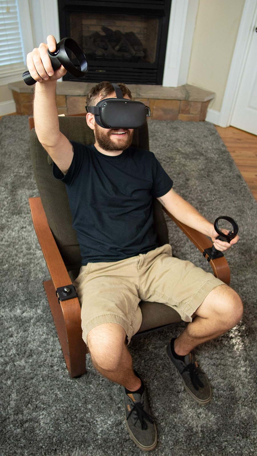 DeadEyeVR Flight Stick HOTAS Adapter for Oculus Rift S Quest Magnetic Joystick