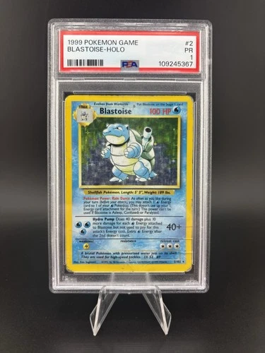 New ListingBlastoise 2/102 Holo Base Set PSA 1