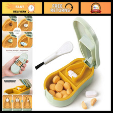 Pill Cutter Splitter for Small Pills - Accurate Multi-Pill Cutting Tool, Easy Sn