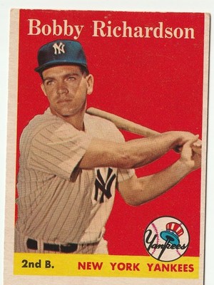 1958 Topps - Bobby Richardson #101 Player Name in White