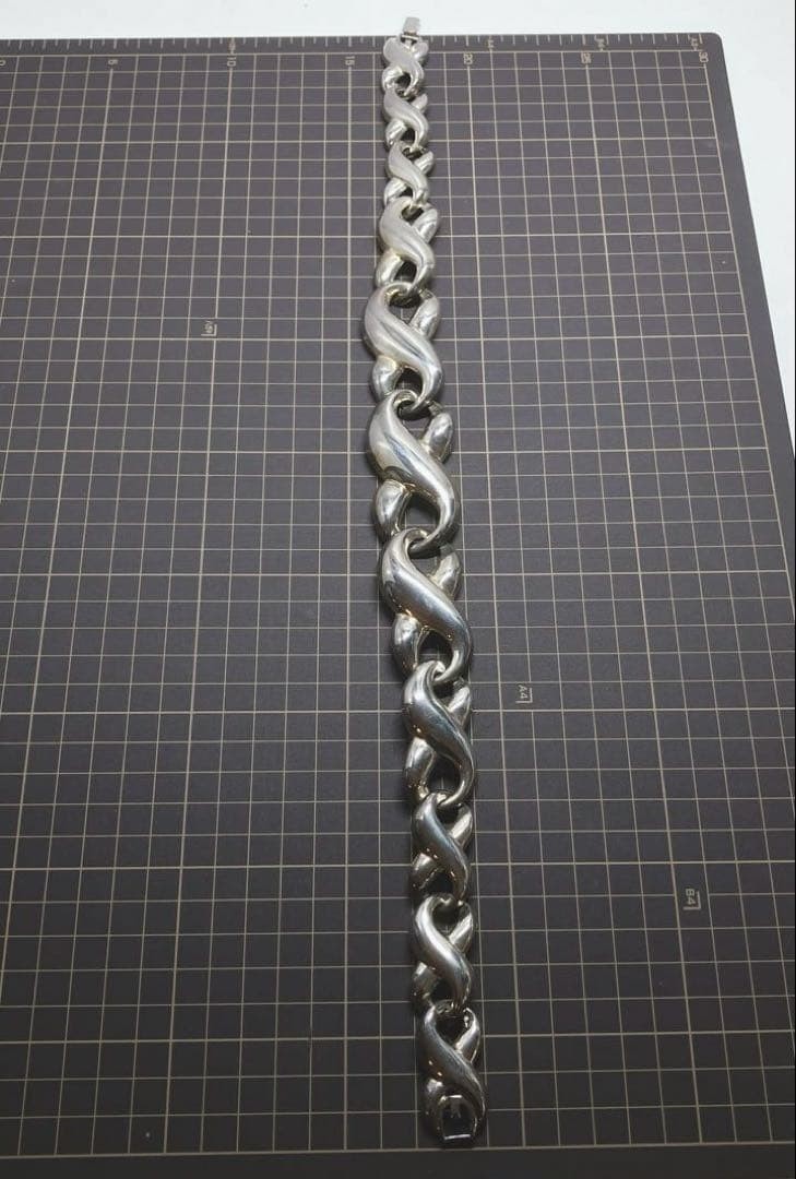 GIVENCHY Necklace Silver Large Bold Jewelry Style Classic Japan Vintage thumbnail 8