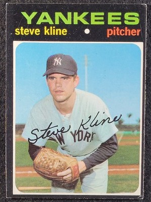 1971 Topps #51 Steve Kline RC New York Yankees 