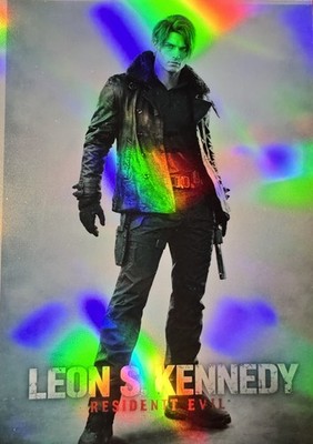 4x6 Leon Kennedy Photo sticker  Silver Holographic Vinyl Resident Evil Requiem 