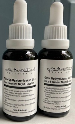Skin Nutrition Botanicals Hyaluronic Acid 2 % + Rice Ferment Night Booster 2 pk