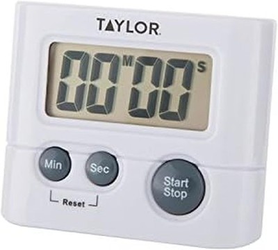 Taylor Digital Timer with 99 Minute 59 Second Display, Easy to Use, Whit US Ship