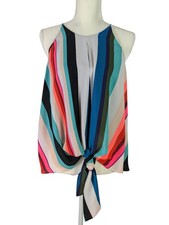 Express Sleeveless Tie Front Blouse Women s L...