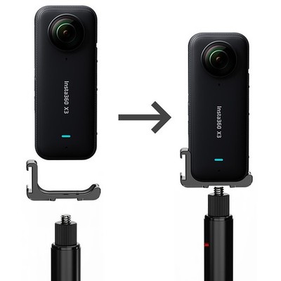 Aluminum Alloy Expansion Base Loading Board Camera Stand for Insta360 One X2/X3