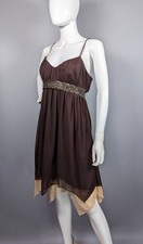 Vintage Y2K Rampage Asymmetric Fairy Dress Ethereal Layers Made in USA Sz Large