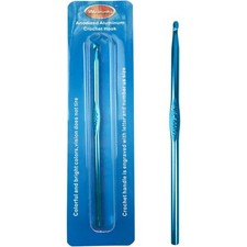 Soft Grip Aluminum Crochet Hook Size H 5.0mm Ergonomic Handle for Yarn Knitting