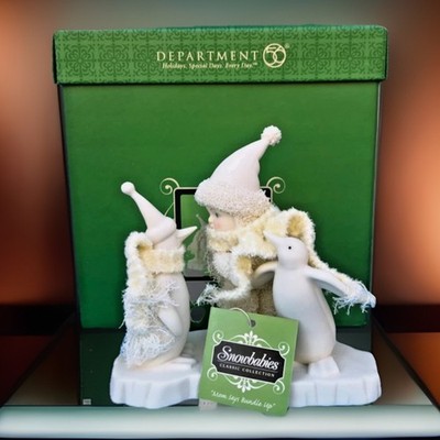 NIB Dept.56 Snowbabies ''Mom Says Bundle Up'' 2005 Christmas Figurine