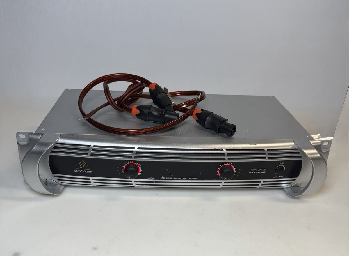 Behringer iNuke NU3000 Power Amplifier – Powers On, No Sound – AS