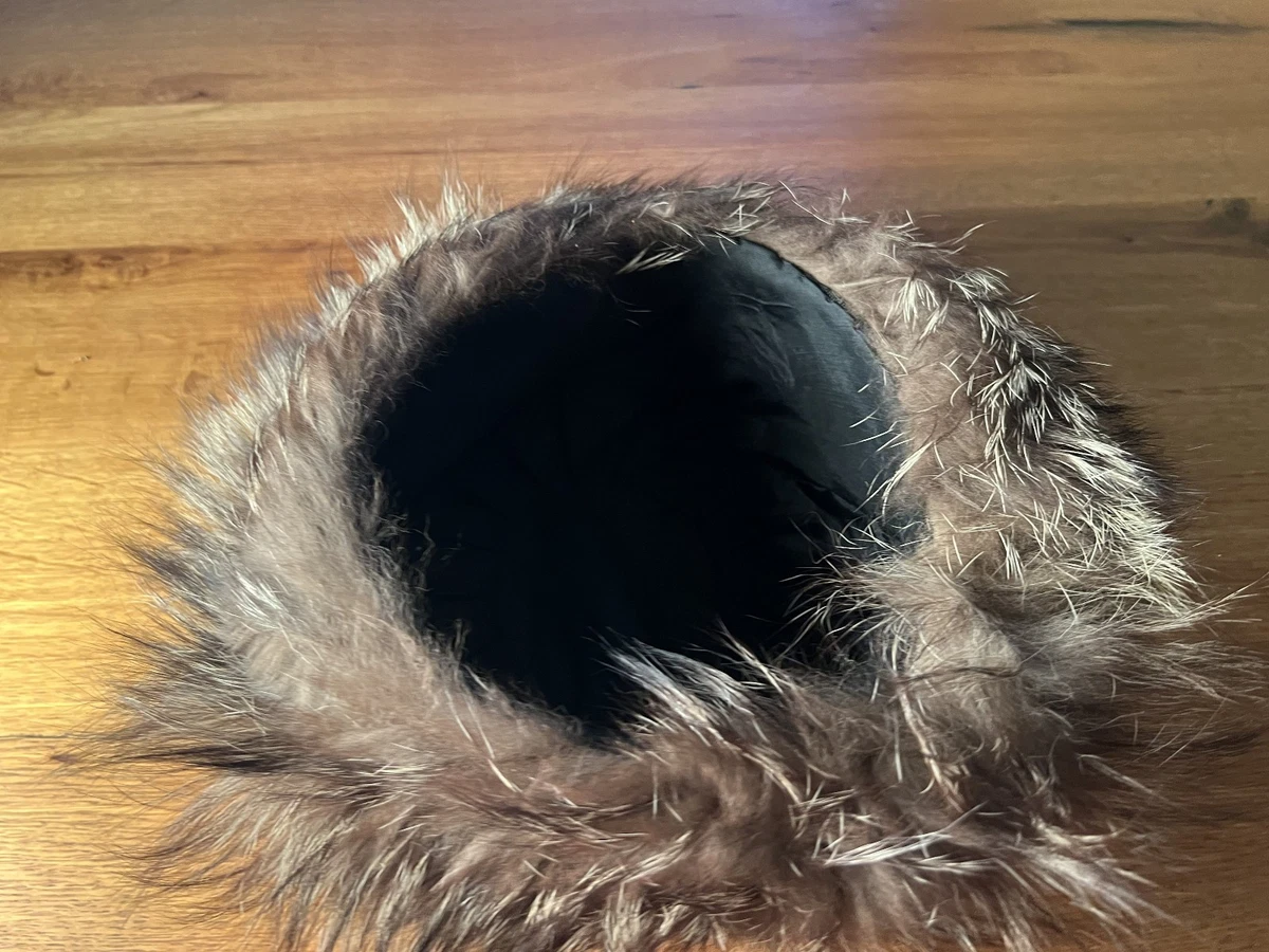 Vintage Pelzhut Echtpelz Fuchs Meliert Schiwagohut Winter Mütze 70er