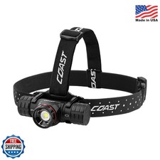 Coast  XPH34R 2700 Lumen USB-C Rechargeable-Dual Power LED Headlamp withPURE Bea