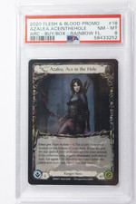 2020 Flesh and Blood Azalea Ace in the Hole Rainbow Foil Promo PSA 8 NM-MT