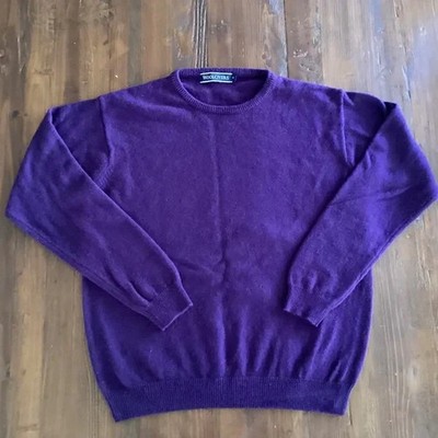 Woolovers Men s 100% Pure New Wool Crewneck Sweater Purple Size M 
