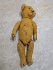 Antique 16" American Stick Teddy Bear Peach Mohair Jointed Approx 1930s