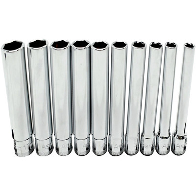 Astro Pneumatic 4110 (10-PC) 3/8'' Drive Extra Deep Metric Socket Set New