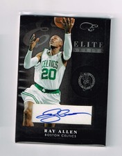 RAY ALLEN 2011 PANINI ELITE BLACK BOX AUTOGRAPH # 5/10 SP BOSTON CELTICS