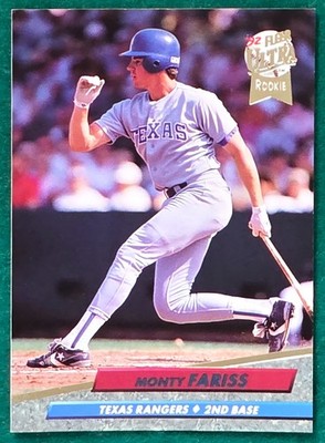 Monty Fariss - 1992 Fleer Ultra #441 - Texas Rangers Rookie Baseball Card