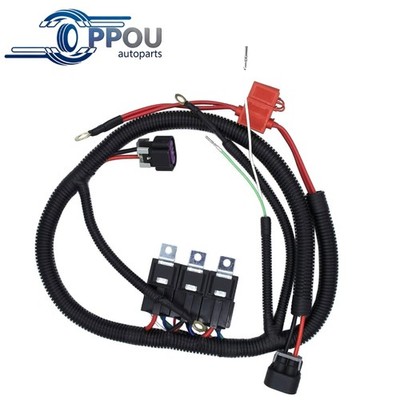 For 1999 2006 Chevy GM Electric Dual Fan Upgrade Wiring Harness Kit ECU Control