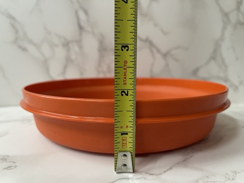 VTG Lot of 2 Tupperware Seal N Serve Bowls Lids Harvest Yellow Orange 1336 1337 - Picture 20 of 20